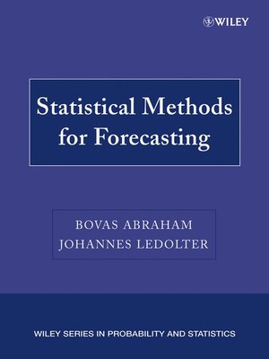 cover image of Statistical Methods for Forecasting